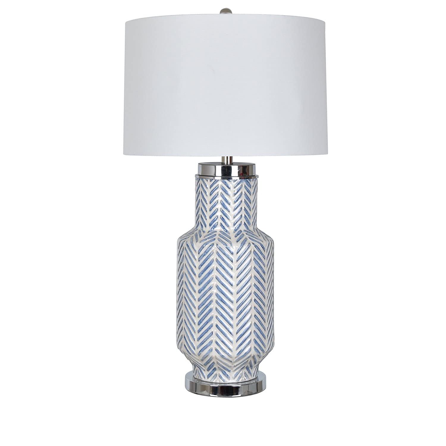 Crestview Collection CVAP2187 Fullbright Table Lamp Accessories in Chrome - Perfect for Living Room, Bedroom & Office Decor Lighting