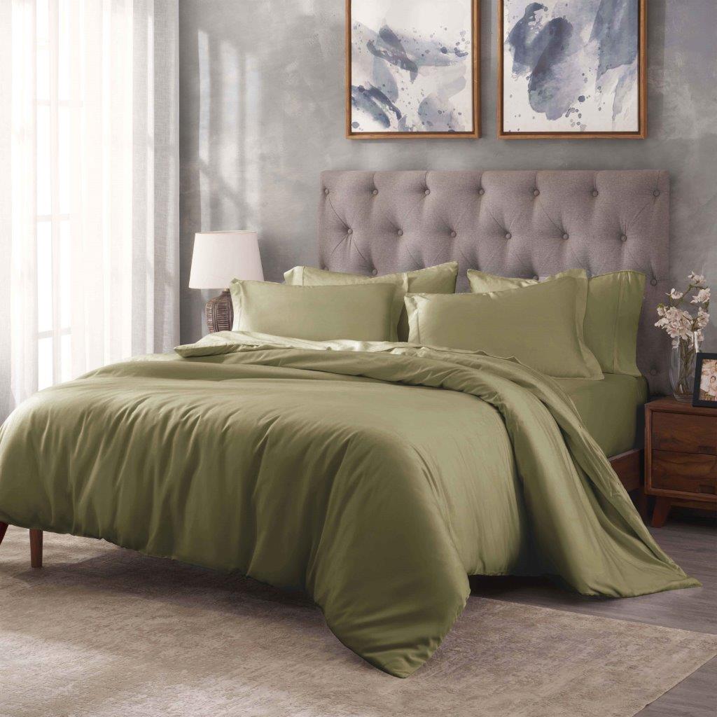 Premium Egyptian Cotton 400 Thread Count Duvet Cover Set - Ultra Soft & Breathable Bedding for Luxury Hotels & Master Bedrooms