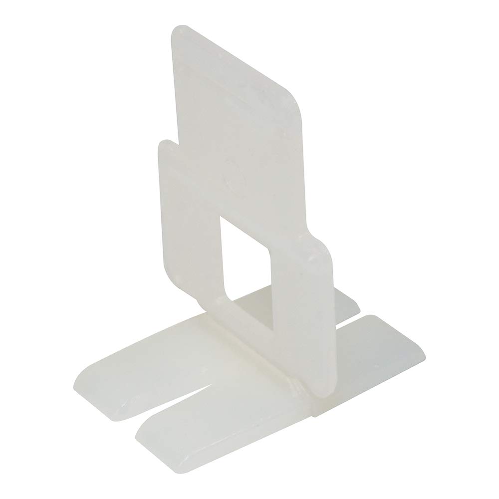 QEP Flat Lash Slotted Tile Leveling Clips - Contractor Pack (4800 Count) - Professional Tile Installation Tools for Floors and Walls