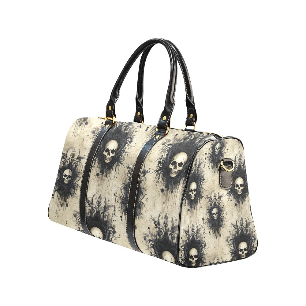 Gothic Skull Large Travel Bag - Stylish Durable Carry-On Luggage for Women & Men | Perfect for Weekend Trips, Gym, Work & Gothic Fashion Lovers