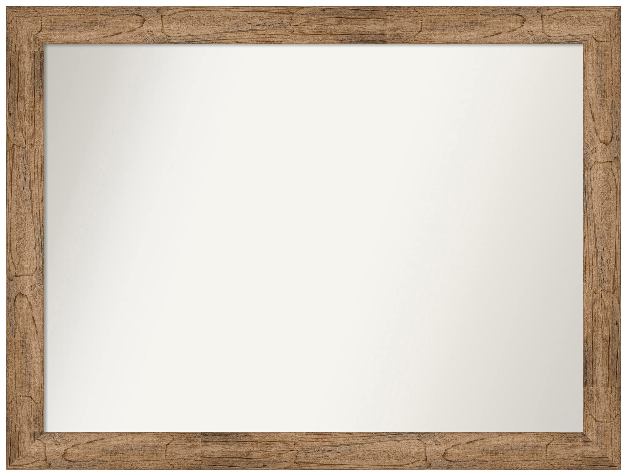 Amanti Art Custom Wall Mirror - 24.5 x 32.5 Inch Owl Brown Narrow Frame, Non-Beveled Bathroom Mirror | Various Sizes Available | Perfect for Bathroom, Bedroom & Entryway Decor