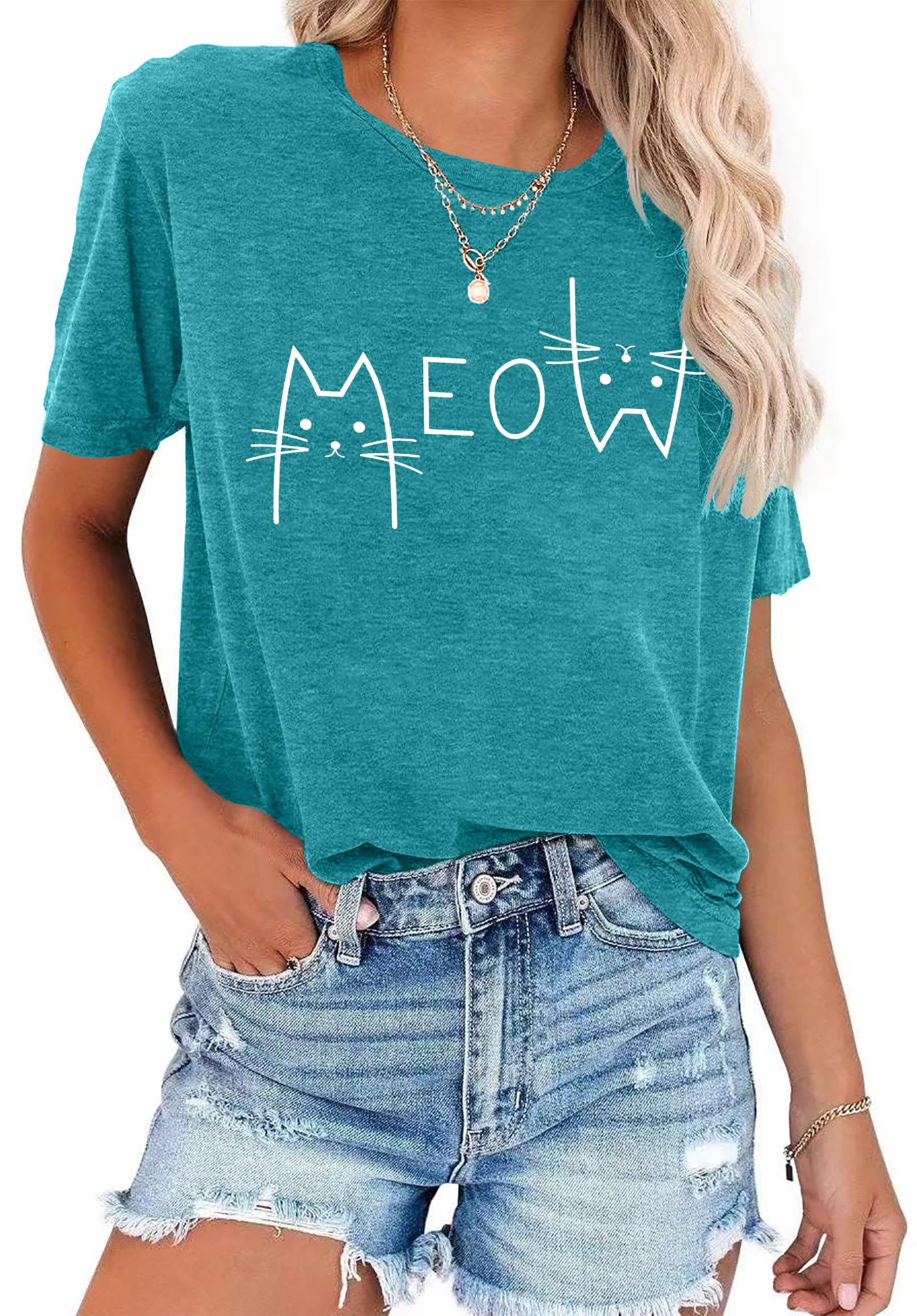 Funny Cat Mom T-Shirt for Women - Cute Cat Mama Graphic Tee - Perfect Pet Lover Gift for Cat Owners - Ideal for Casual Wear, Cat Parties & Everyday Outfits