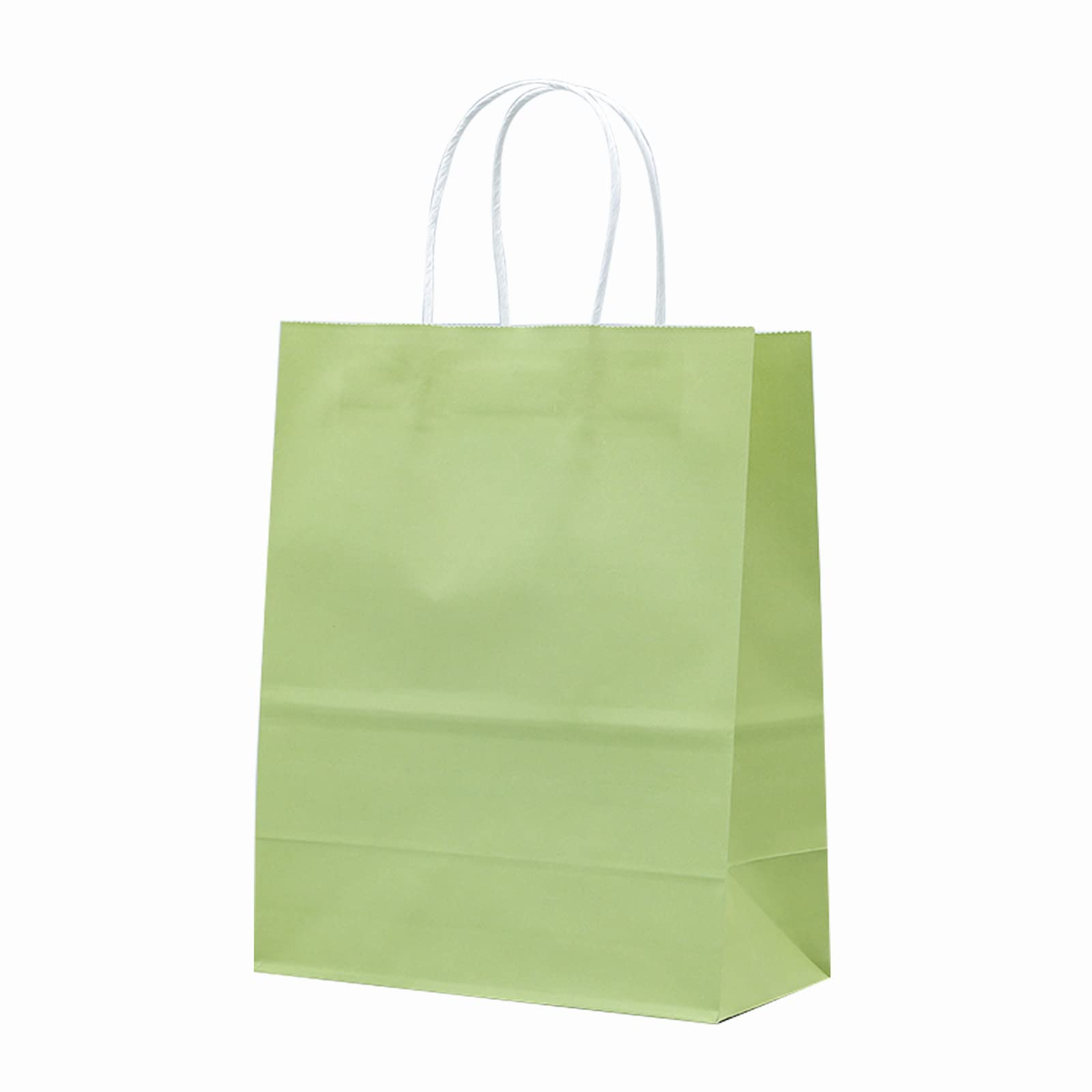 100 Pcs Kraft Paper Gift Bags with Handles - 8x4x11 Inch Eco-Friendly Retail Packaging for Grocery, Lunch, Fruits, Kids Parties, Holiday Gifts & Arts Crafts - Perfect for Christmas, Birthday, Baby Shower & Wedding Favors