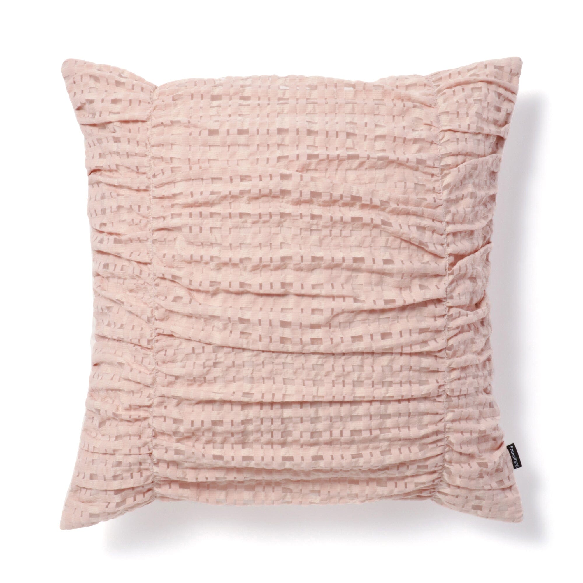 Pink Checkered Cushion Cover 18x18 Inches - Soft & Stylish Home Decor for Sofa, Bed, or Chair