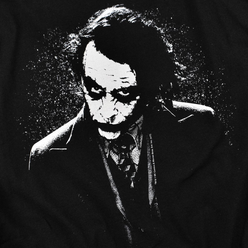 Popfunk Classic The Dark Knight Heath Ledger Joker T-Shirt - Official Batman Movie Merchandise for Cosplay & Comic Con
