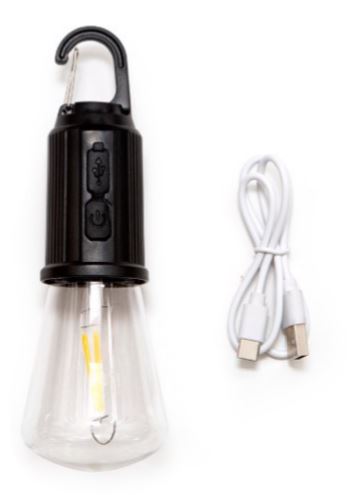 Kikkerland Clip-On LED Camping Lantern - Portable, Battery-Powered Light for Hiking, Backpacking & Emergency Use