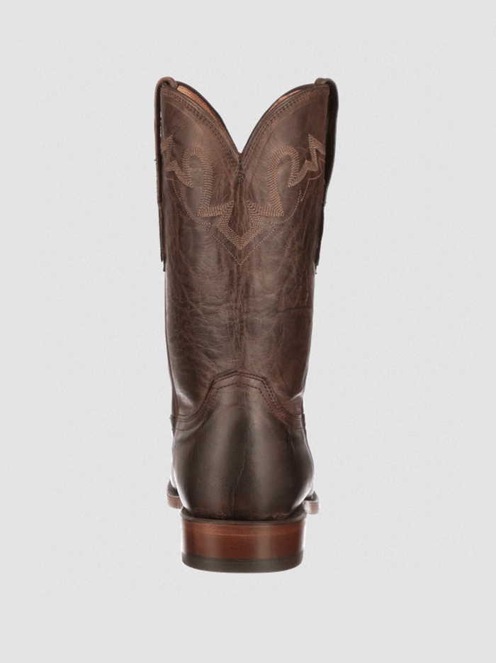 Lucchese CL6510.C2 Men's Sunset Roper Boots in Chocolate Brown - Perfect for Western Riding, Country Music Festivals & Casual Wear