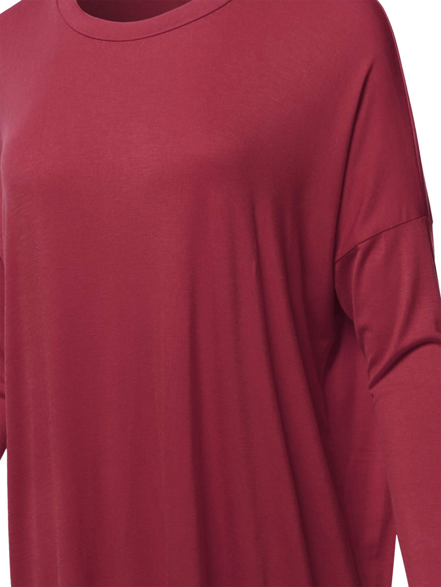 Emma Women's Casual Loose Fit Dolman Sleeve Tunic Dress Top - Comfortable Flowy Blouse for Everyday Wear, Work & Weekend Outfits