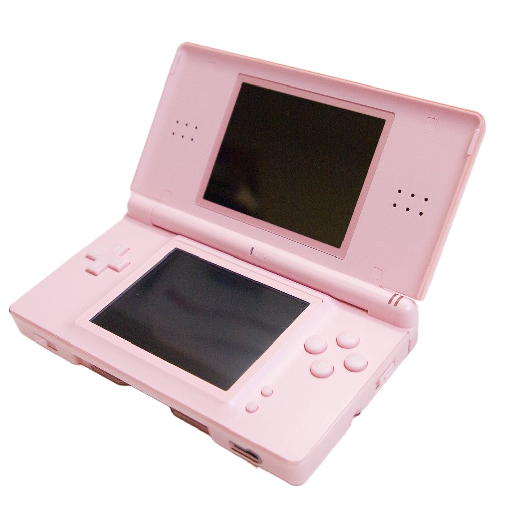 Nintendo DS Lite Coral Pink Handheld Gaming Console - Portable Gaming for Kids & Adults, Perfect for Travel & Home Entertainment