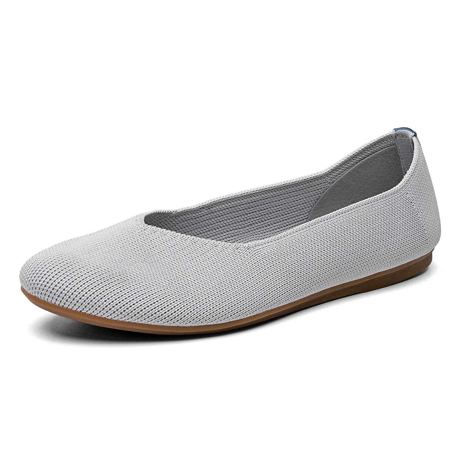 Women's Ballet Flats - Comfortable Knit Dressy Casual Shoes with Round Toe & Breathable Mesh for Work, Travel & Everyday Wear