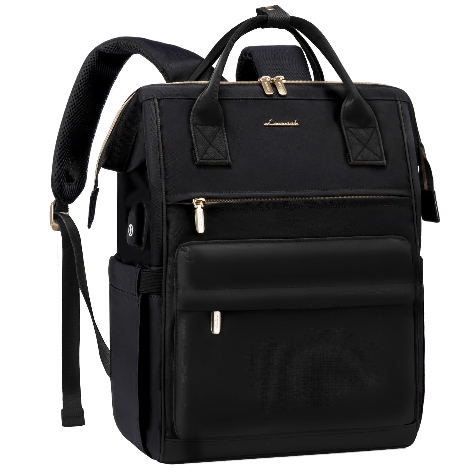 LOVEVOOK Waterproof Laptop Backpack for Women - 18 Inch Work Bag with USB Charging Port, Professional Business Travel Computer Backpack for Teachers, Nurses & Office Workers - Perfect for Commuting, Business Trips & Daily Use