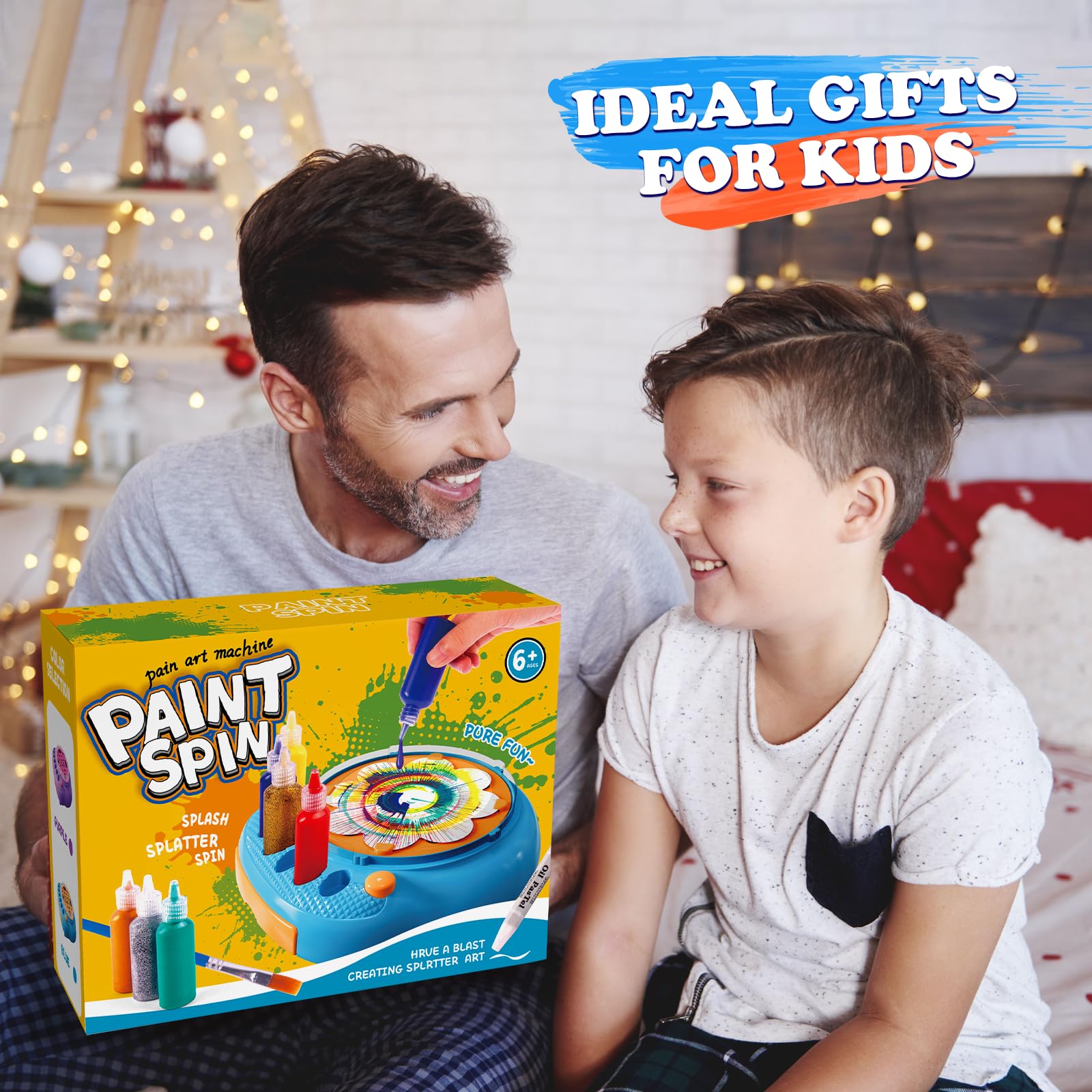 Spin Art Machine Kit for Kids Ages 4-12 - Creative Painting Spinner Toy Set with Art Supplies - Perfect Birthday Gift for Boys & Girls - Fun DIY Craft Activity for Home, School & Party Playtime