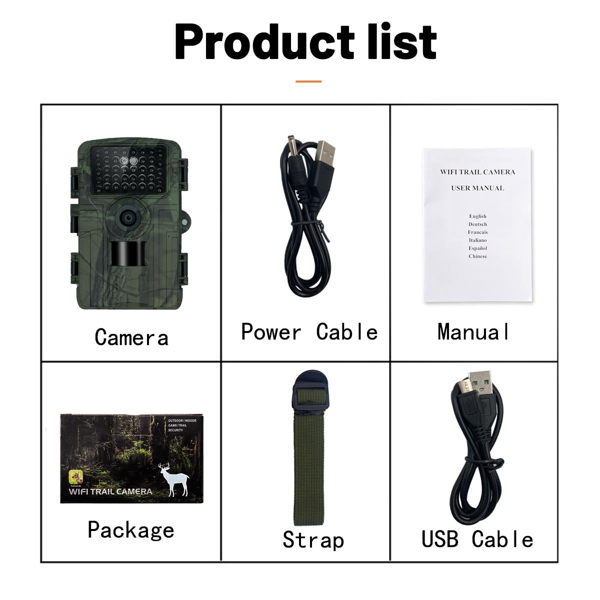 1080P WiFi Infrared Night Vision Hunting Camera with 2 LCD Screens - Trail Game Camera for Wildlife Monitoring, Security Surveillance & Outdoor Adventure