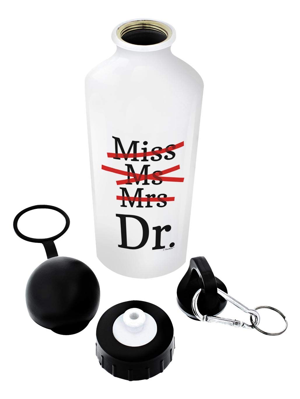 Insulated Aluminum Water Bottle with Clip & Sport Top - Perfect for Medical Students, Nurses, Doctors & Healthcare Professionals - Great for Hospitals, Clinics & Outdoor Activities