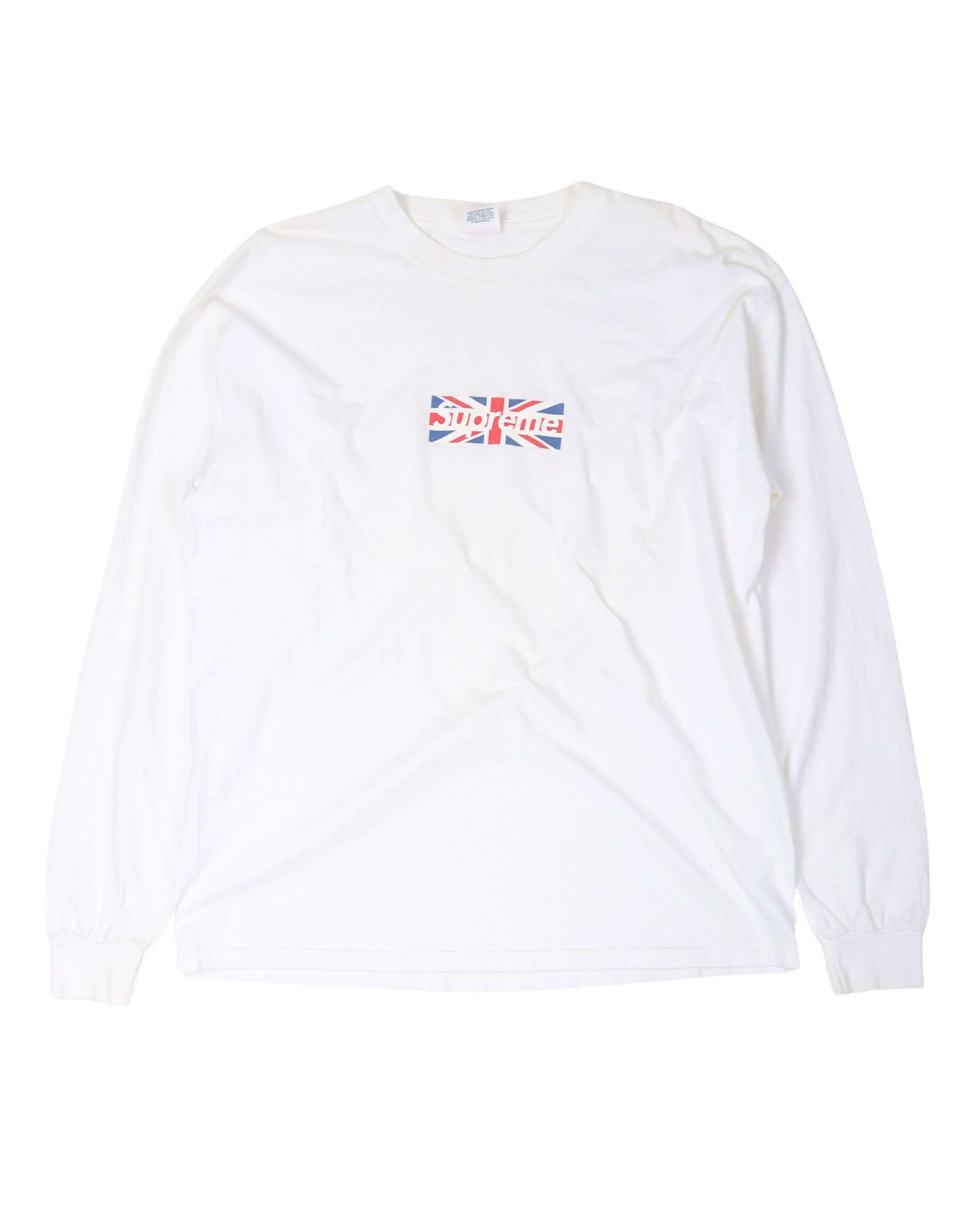 2011 London Exclusive Box Logo Long Sleeve T-Shirt - Vintage Streetwear Fashion for Men & Women - Perfect for Urban Outfits, Casual Wear & Collector's Items