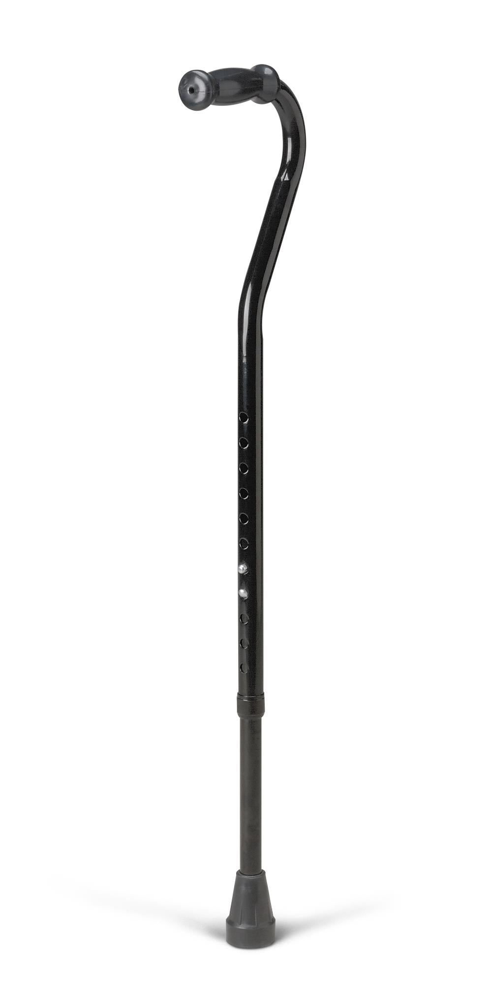 Bariatric Offset Handle Cane (Single) - Heavy Duty Walking Cane for Adults with Weight Capacity 500lbs - Ideal for Mobility Support & Injury Recovery