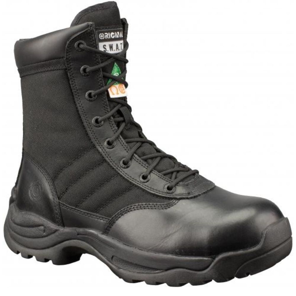 Original SWAT Classic 225201 Men's Size 9 CSA Certified Composite Toe Work Boots with Side Zipper - Durable Safety Shoes for Construction, Warehouse & Outdoor Work