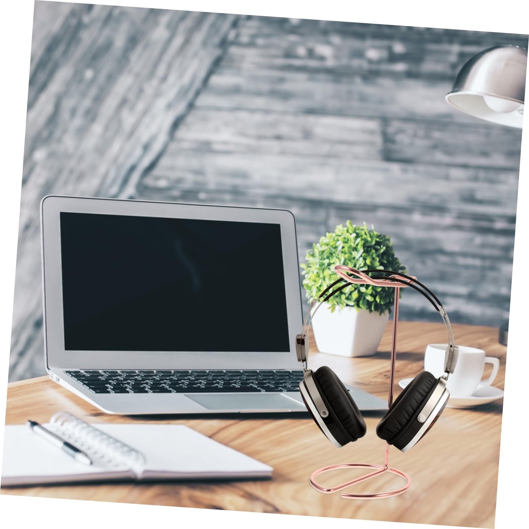 Angoily 4-Pack Metal Headphone Holder - Under Desk Headset Stand with Simple Design, Durable Iron Construction for Home & Office Use - Perfect for Gaming Setups, Workstations, and Organized Desktop Accessories