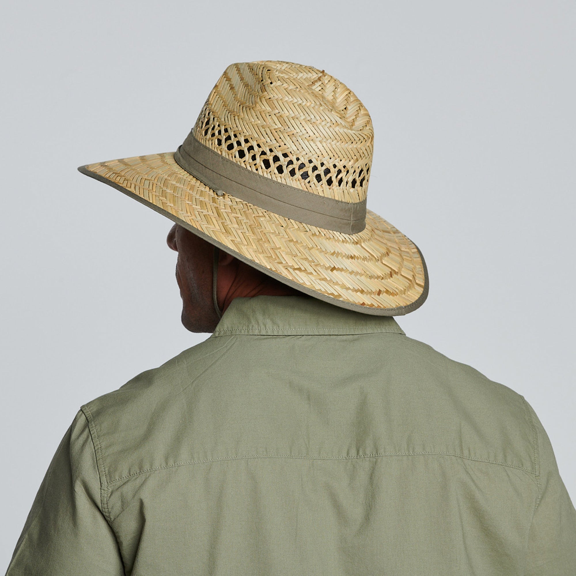 Men's Rush Straw Outback Hat - Lightweight & Breathable Sun Protection for Outdoor Adventures, Hiking, Fishing, and Beach Vacations