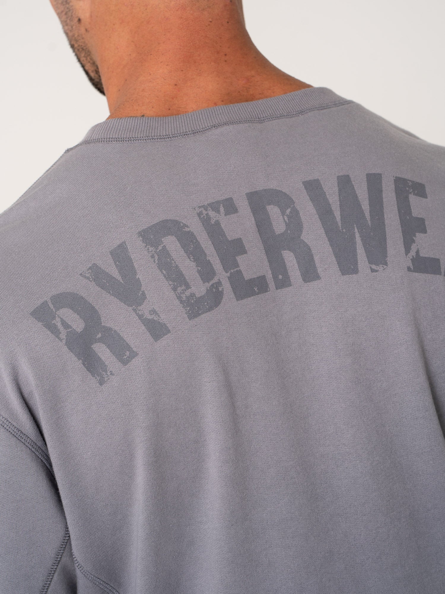 Force Crew Neck T-Shirt for Men - Soft Cotton Charcoal Gray Tee - Casual Wear, Gym & Everyday Outfits