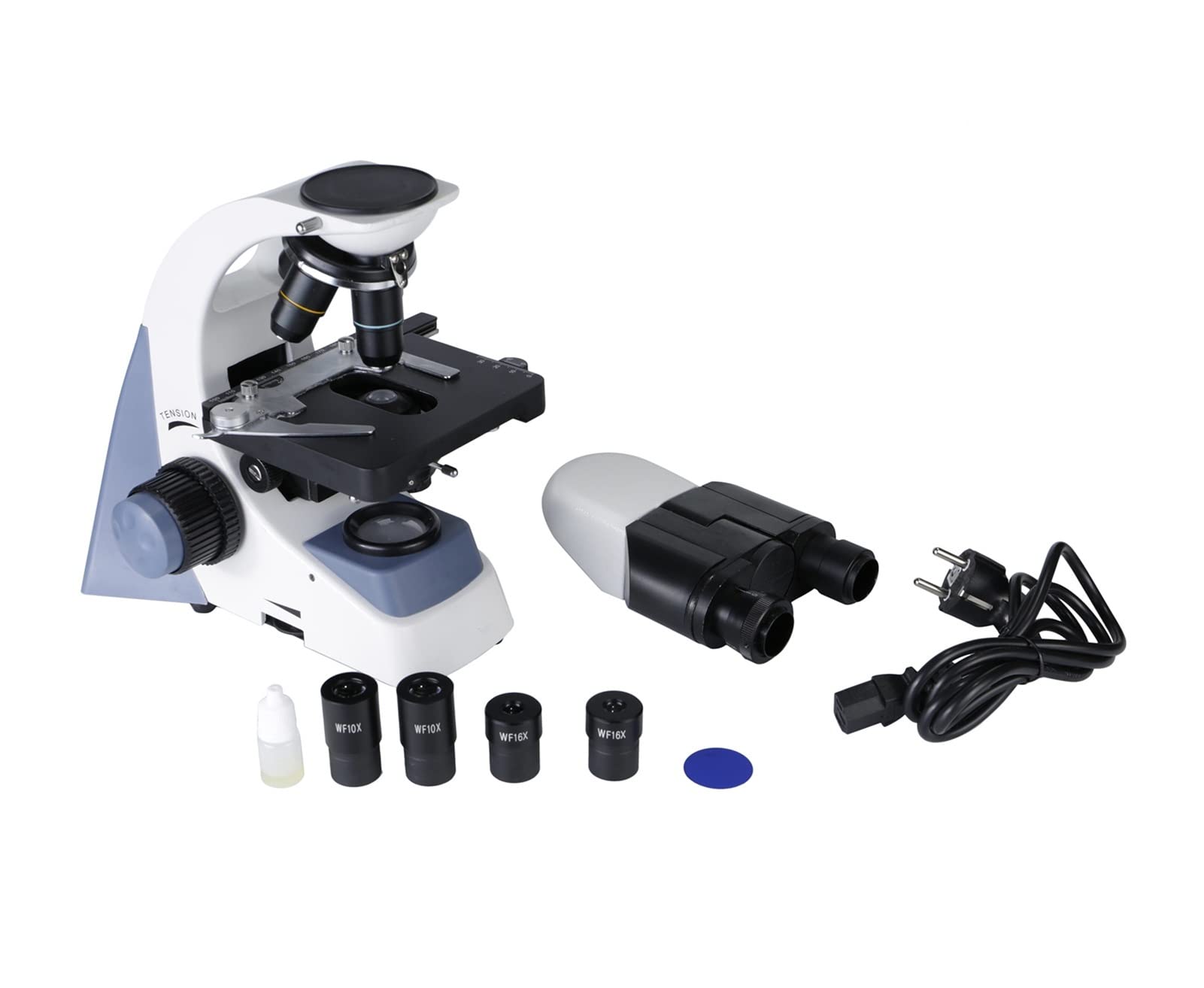 1600X Binocular Microscope with HD High Magnification - Professional Optical Microscope for School, Laboratory & Home Education - Perfect for Science Experiments, Biology Studies & STEM Learning
