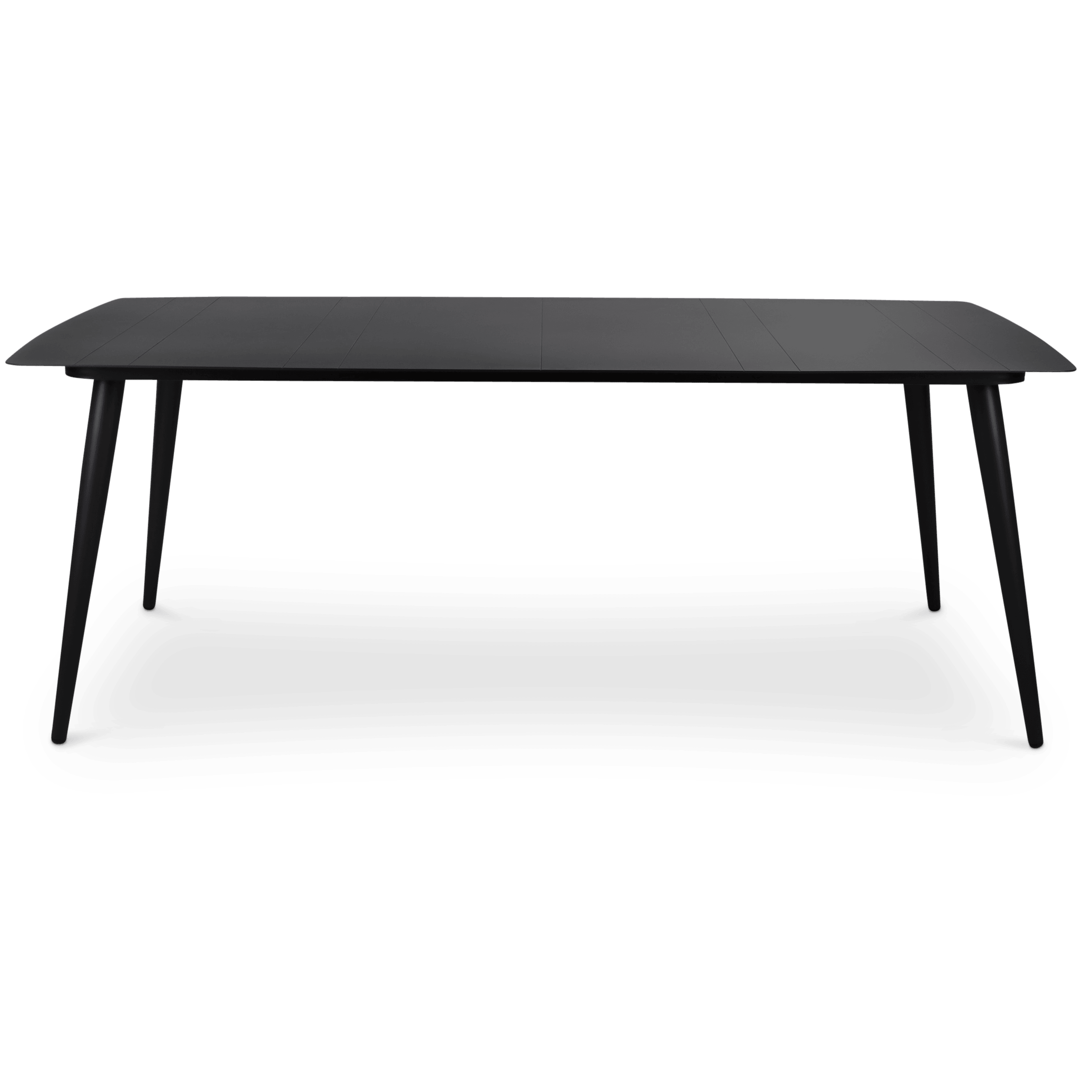 Amalfi Rectangle 7-Piece Outdoor Dining Set in Gunmetal with UV-Resistant Plastic Chairs (PP) - Perfect for Patio, Garden, and Backyard Entertaining