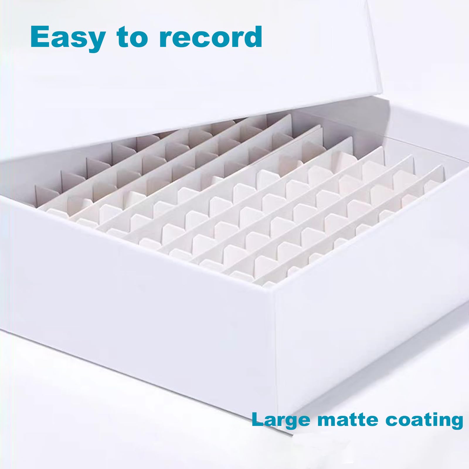Cardboard Cryogenic Lab Freezer Box - 81-Wells Water & Ice Resistant Coating (Pack of 12) | Ideal for Laboratory Sample Storage, Medical Research & Biobanking