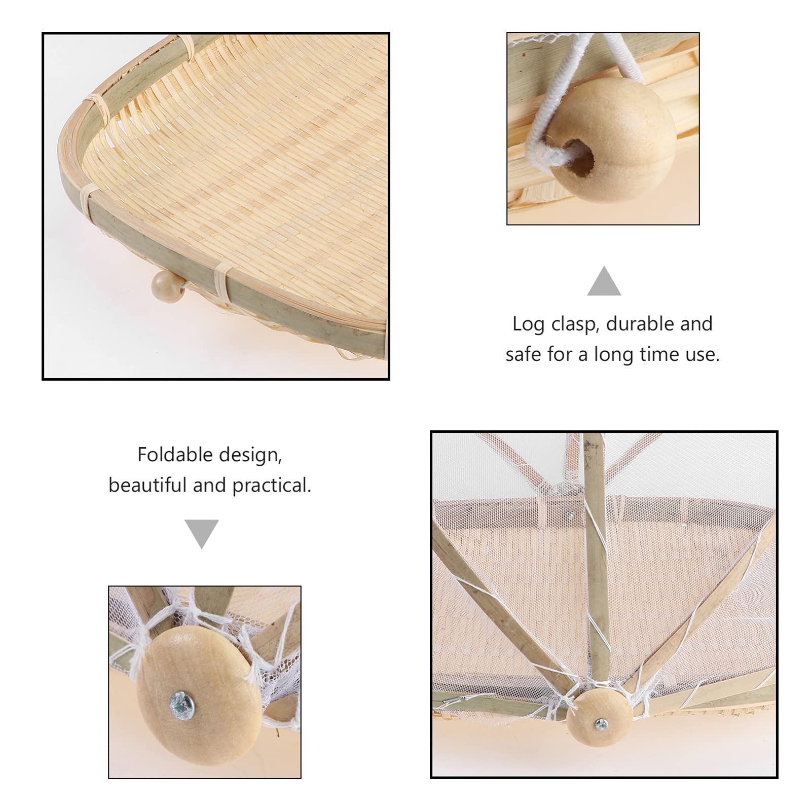 Cabilock Bamboo Storage Basket - Handwoven Bamboo Container for Bread, Fruits & Vegetables | Eco-Friendly Kitchen & Pantry Organizer | Perfect for Home, Picnic & Party Use