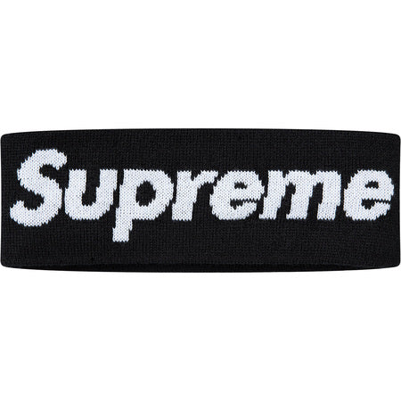 Supreme New Era Big Logo Headband (FW18) - Stylish Unisex Sweatband for Sports, Workouts & Fashion - Perfect for Running, Gym & Streetwear