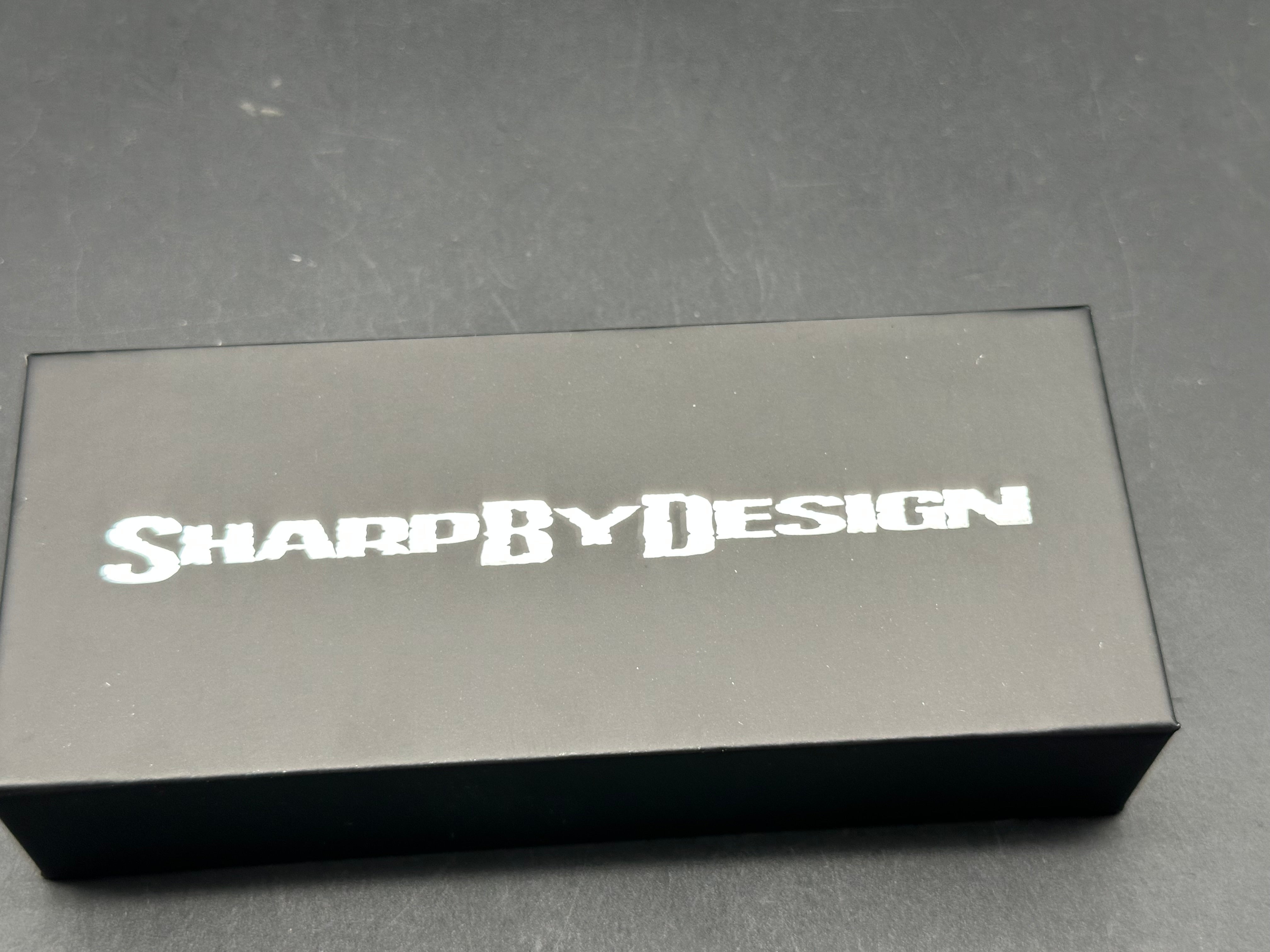 Sharp By Design Mini Evo Drop Point Folding Knife - Premium Carbon Fiber Blade - EDC Pocket Knife for Outdoor, Camping & Everyday Carry