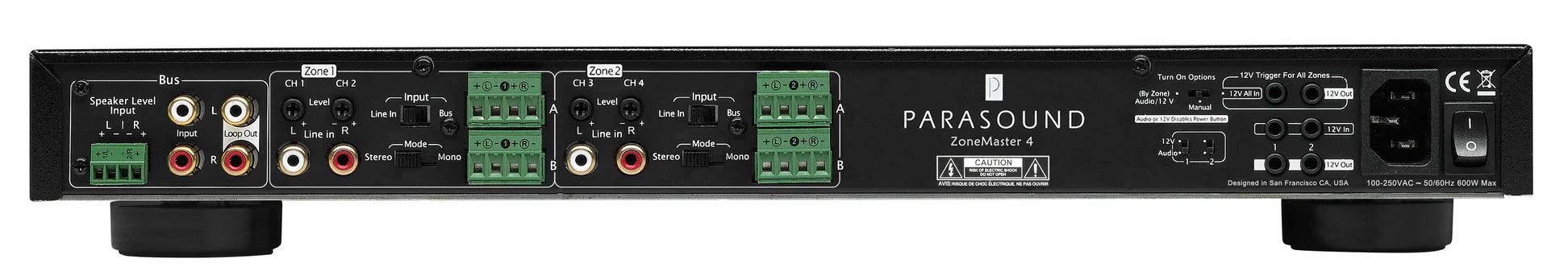 Parasound ZM4 High-Performance Audio Amplifier - Premium Stereo Power Amp for Home Theater & Music Systems | Perfect for Audiophiles & Home Entertainment Enthusiasts