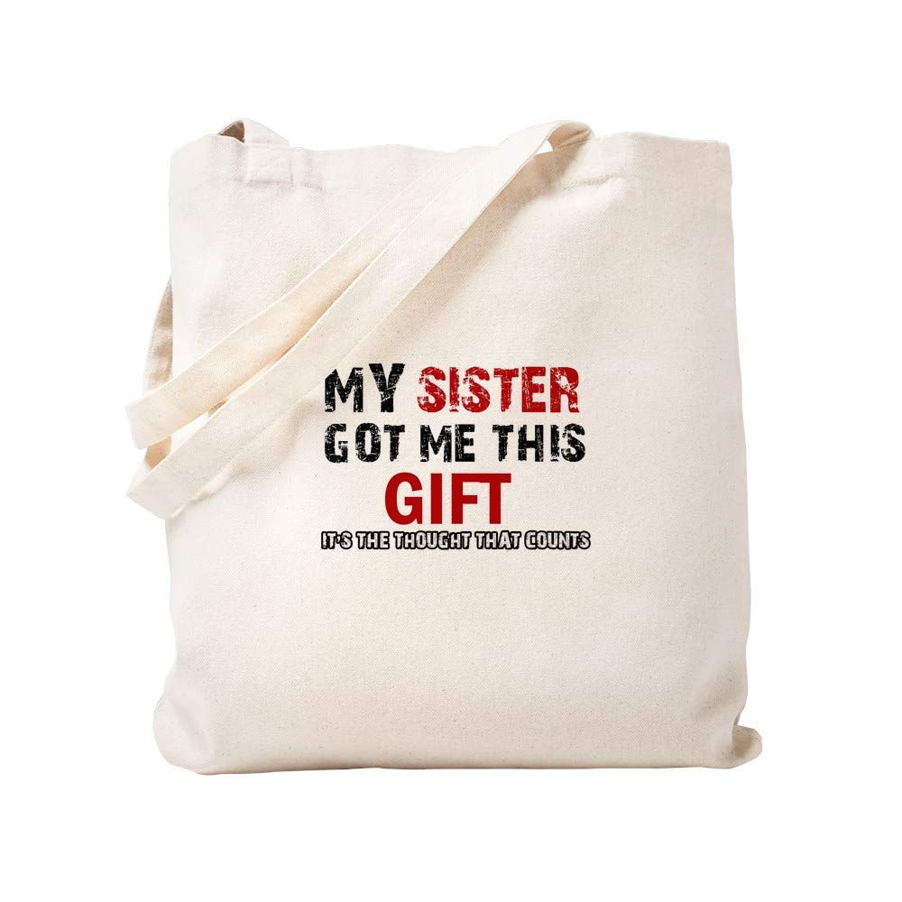 Cool Sister Designs Natural Canvas Tote Bag - Reusable Eco-Friendly Shopping Bag for Women | Perfect for Groceries, Beach Trips & Everyday Use