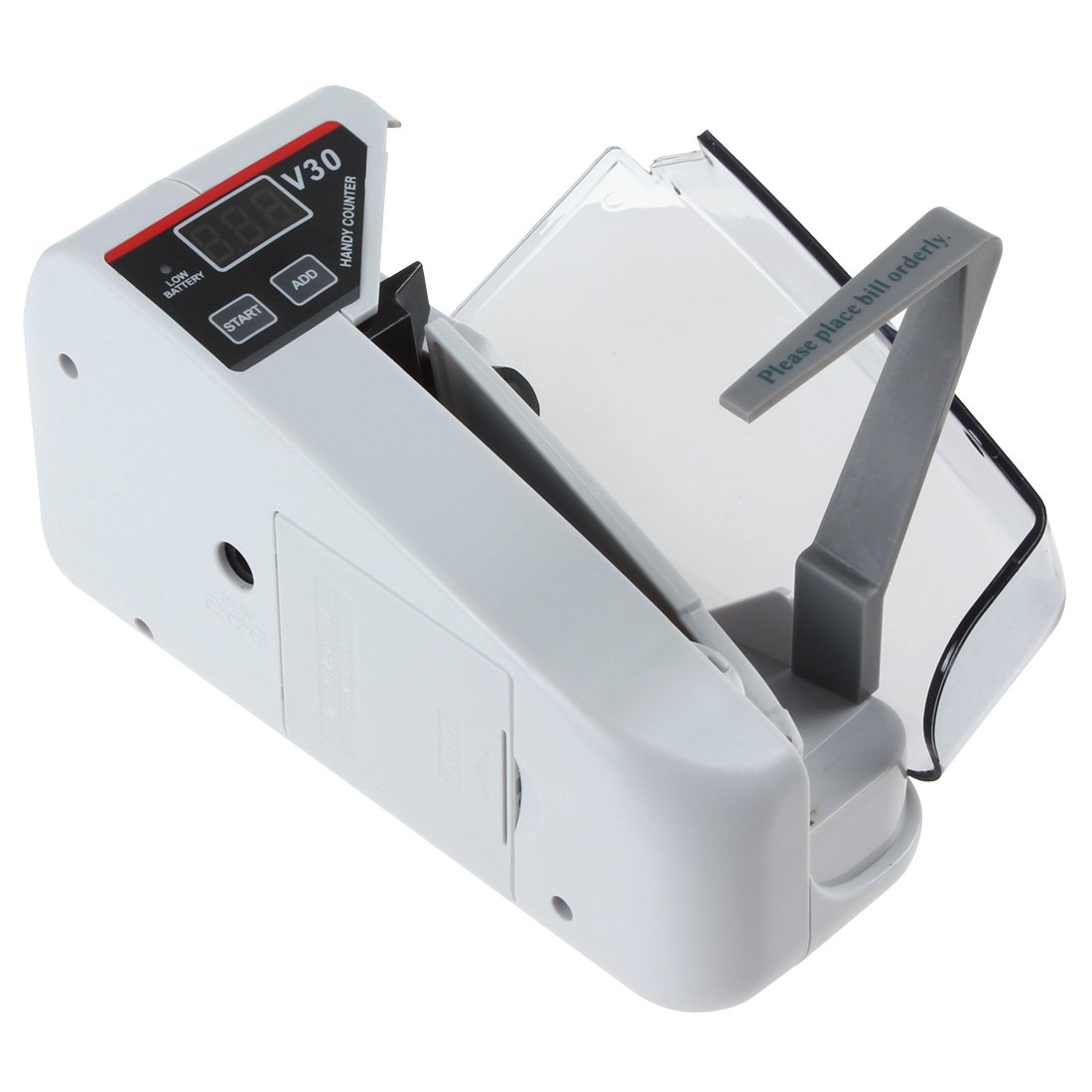 OriGlam YBC-V30 Mini Portable Money Counter Machine - Fast & Accurate Bill Counting for Cash, Currency, Banknotes - Perfect for Small Businesses, Retail Stores, Banks & Home Use
