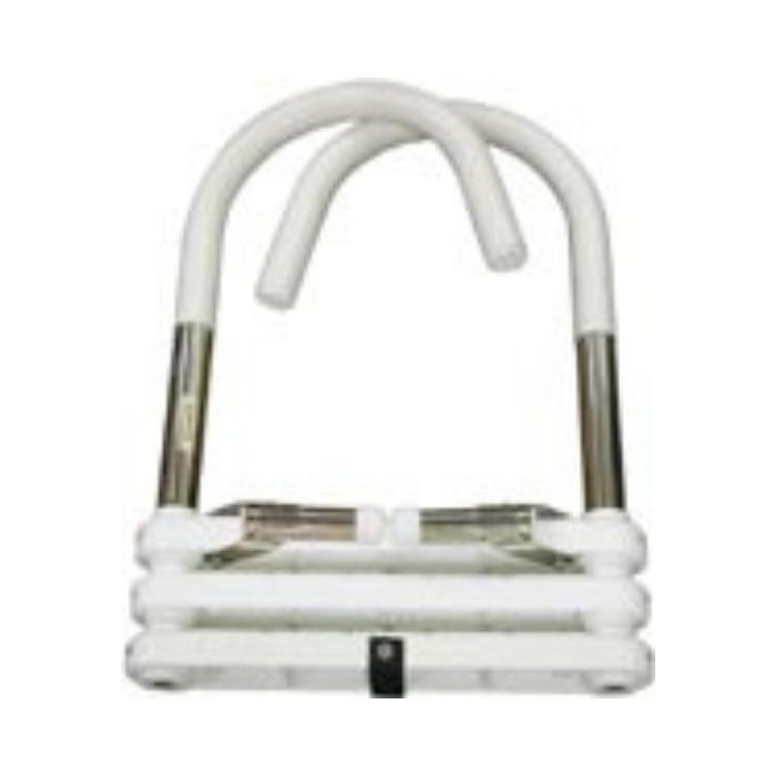 JIF Marine EPV Telescoping Gunwale Hook Ladder - Adjustable Boat Ladder for Easy Boarding | Perfect for Fishing, Swimming & Water Sports | Durable & Lightweight Aluminum Design
