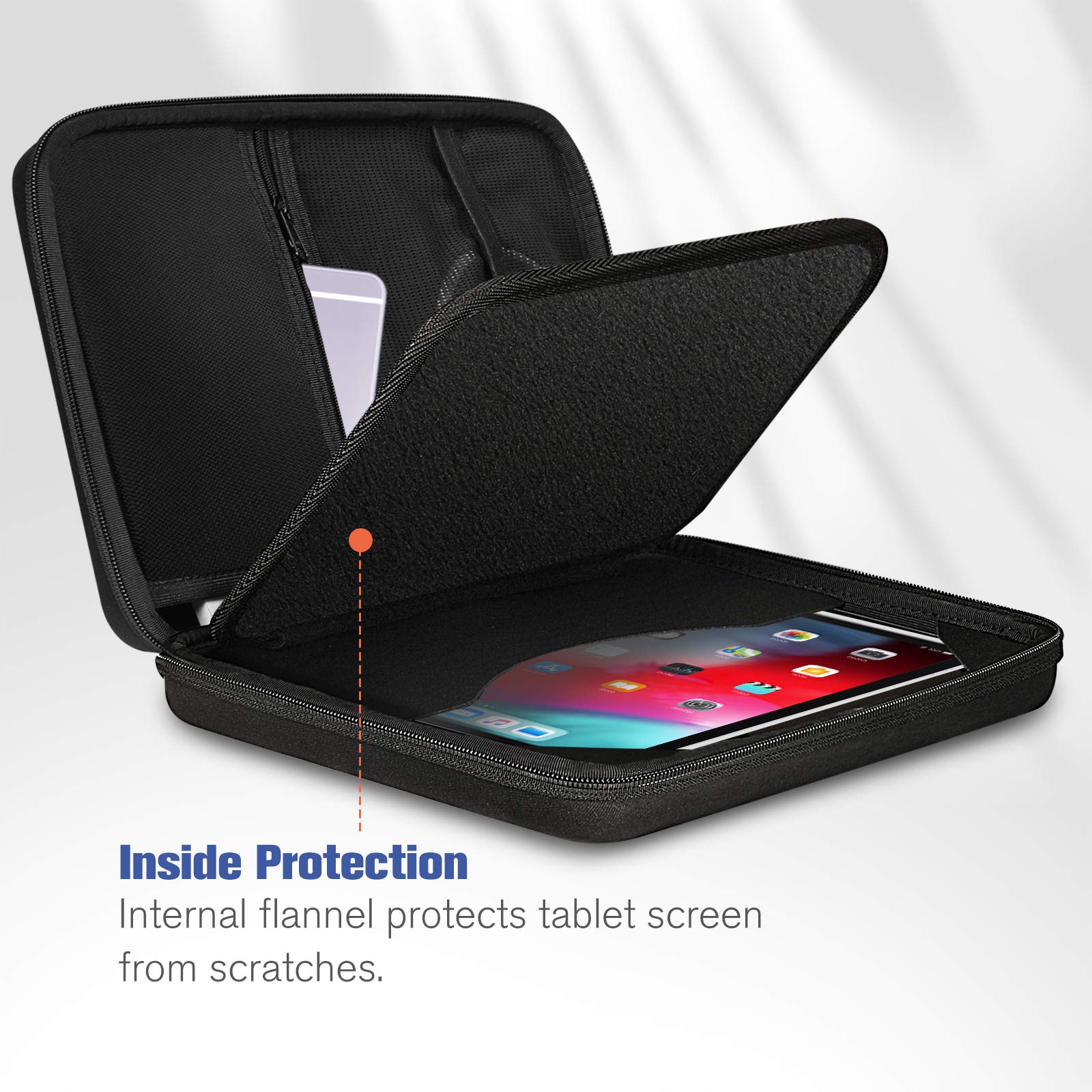 SITHON 11 Inch iPad Portfolio Sleeve Case - Compatible with iPad Pro M4/M2 (2025/2024), iPad Air M3/M2 (2025/2024), iPad 10th/9th Gen & More - Shockproof Tablet Carrying Organizer for Work, School & Travel