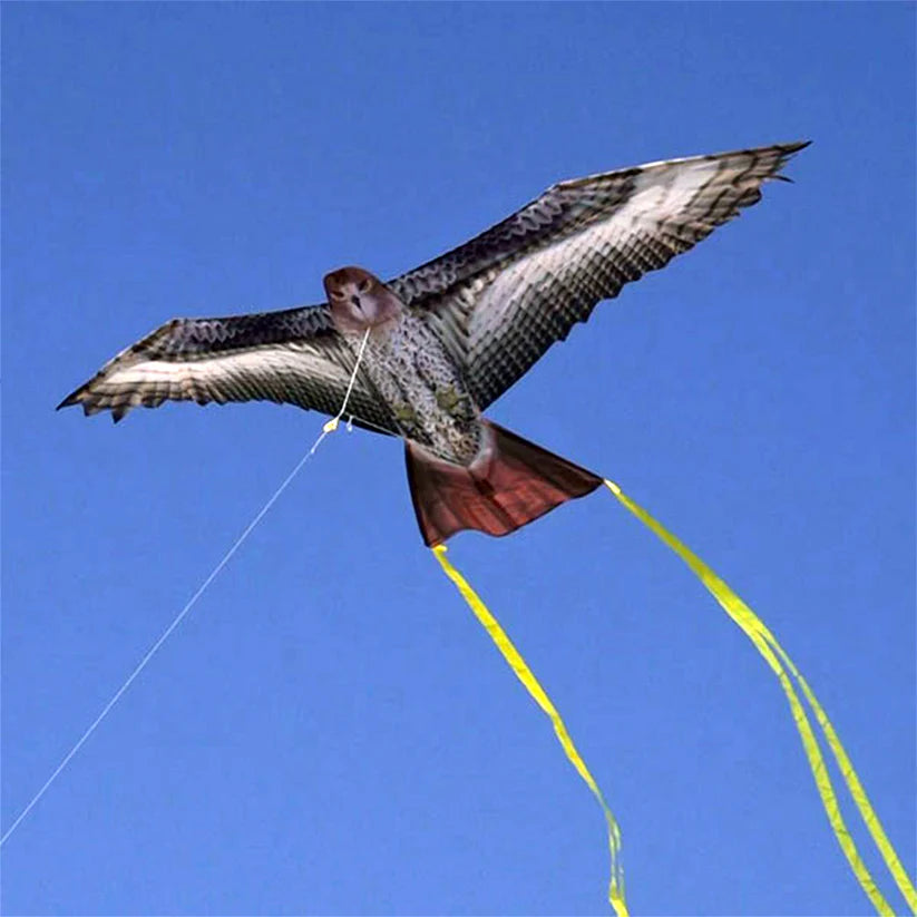 Supersized Bird of Prey 70 Hawk Kite - Scarecrow Pest Control for Gardens, Farms & Backyards - Durable Outdoor Bird Deterrent