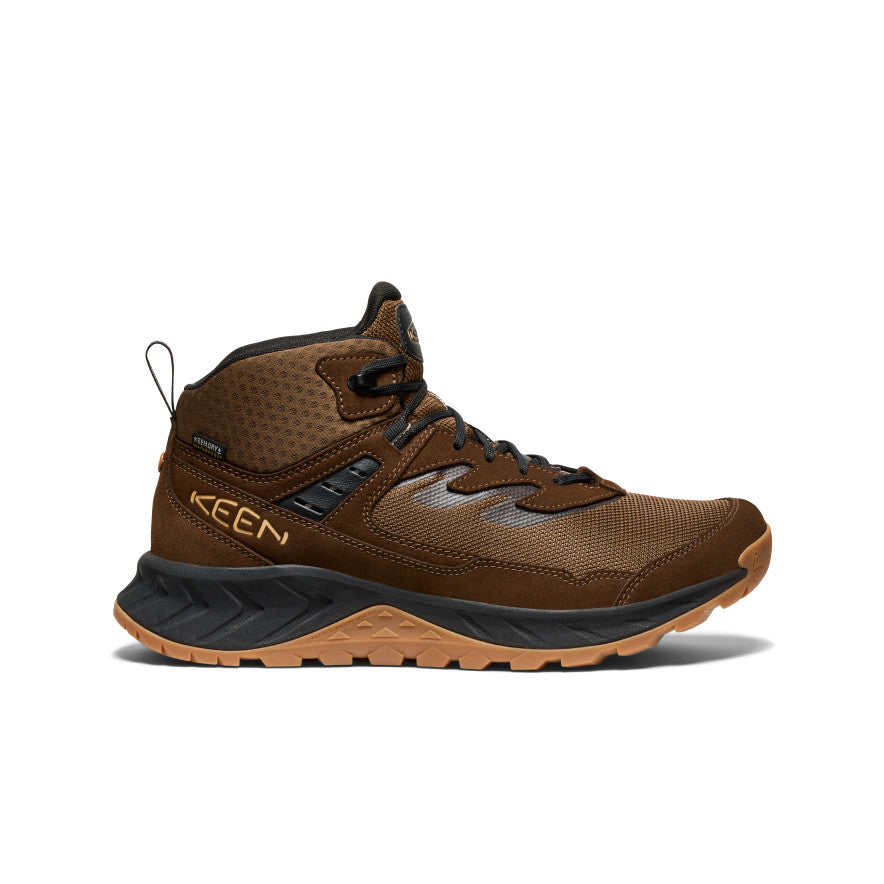 Men's HighTrail Waterproof Hiking Boots - Dark Earth/Oak Buff | Lightweight & Durable for Outdoor Adventures, Trail Running & Camping