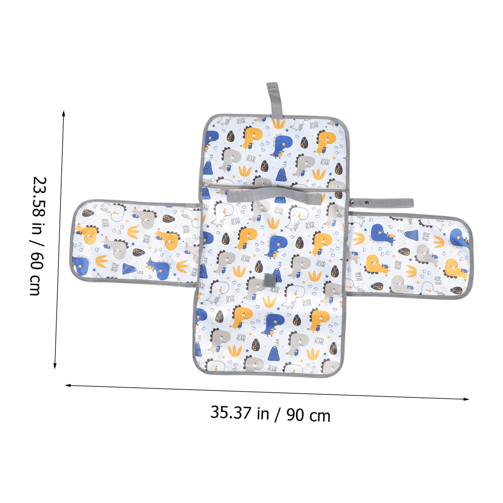 ORFOFE Large Portable Baby Changing Pad for Twins - Waterproof Diaper Changing Mat, Travel-Friendly Baby Changing Station for On-the-Go Parents | Perfect for Nursery, Car, Stroller & Airplane Travel