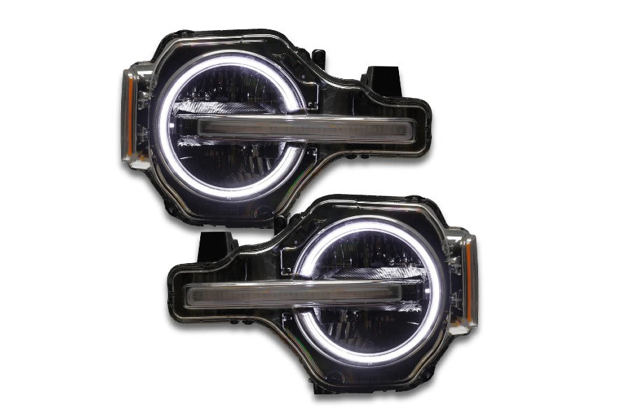 2021+ Ford Bronco Oracle Color Shift RGB+W Headlight Halo Upgrade Kit - No Controller Needed | Off-Road LED Lighting for Enhanced Visibility & Style