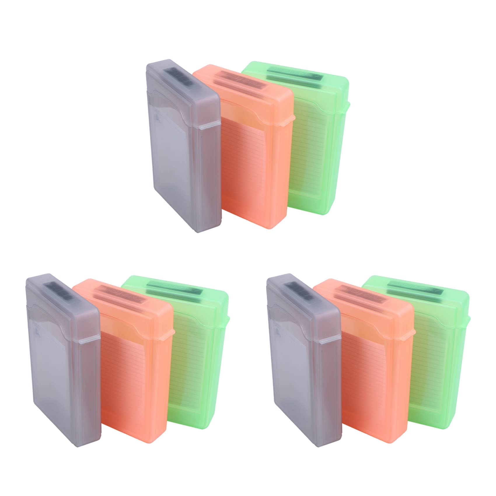 CYBUCH 15-Pack 3.5 Inch External Hard Drive Enclosure - Portable IDE/SATA HDD Case with Shockproof Plastic Protection for Data Backup & Storage (Perfect for Home Office, PC Upgrades & Digital Archiving)