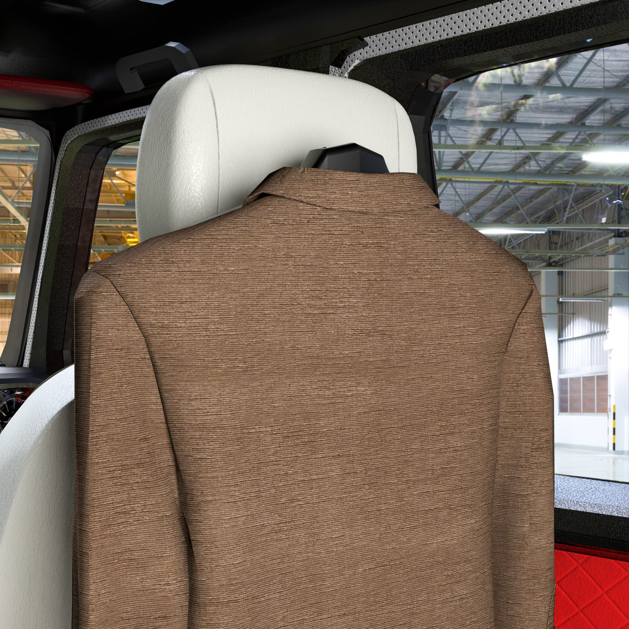 Sandure Car Coat Hanger - Multifunctional Headrest Hook for Jackets, Suits & Coats - Perfect for Organizing Clothes in Sedans, SUVs & Travel