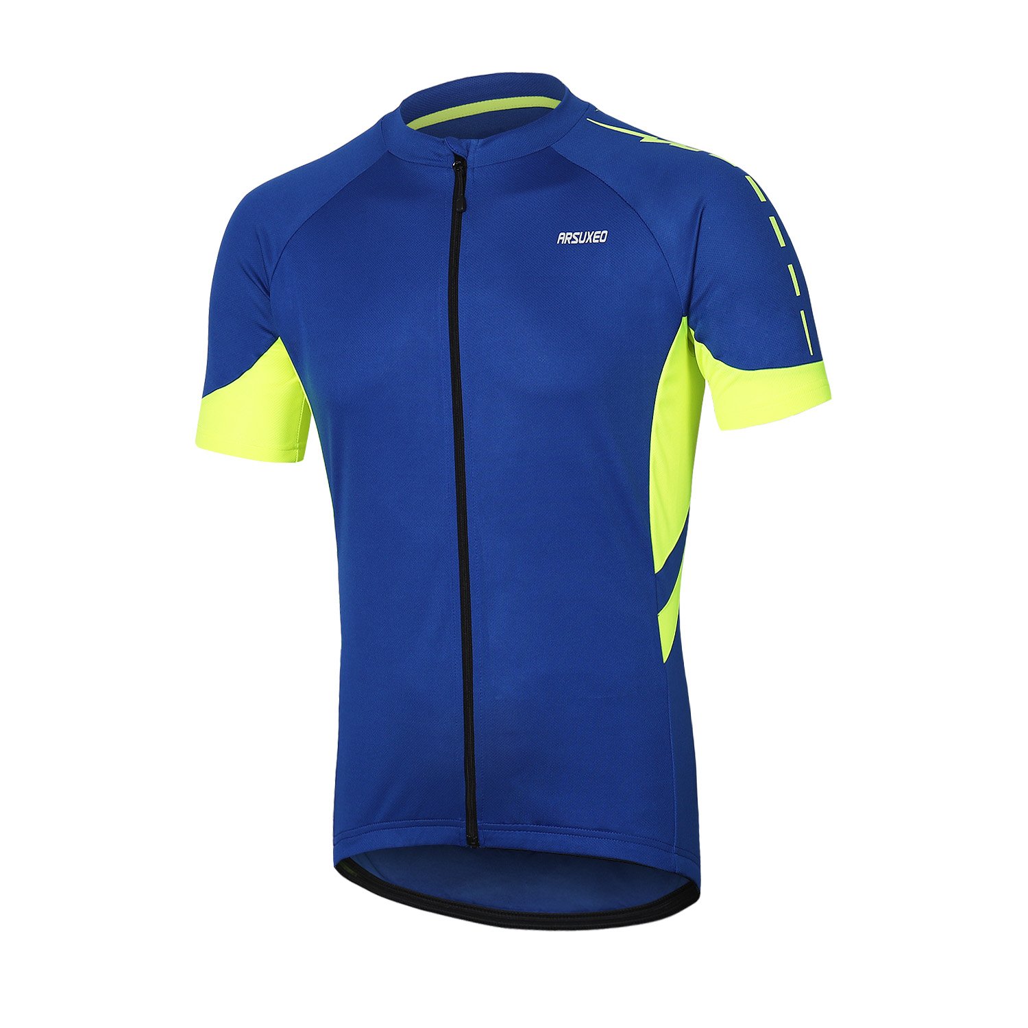ARSUXEO Men's Cycling Jersey - Breathable Short Sleeve Bike Shirt for Mountain & Road Biking - Moisture Wicking & UV Protection - Perfect for Cycling, Commuting & Outdoor Sports