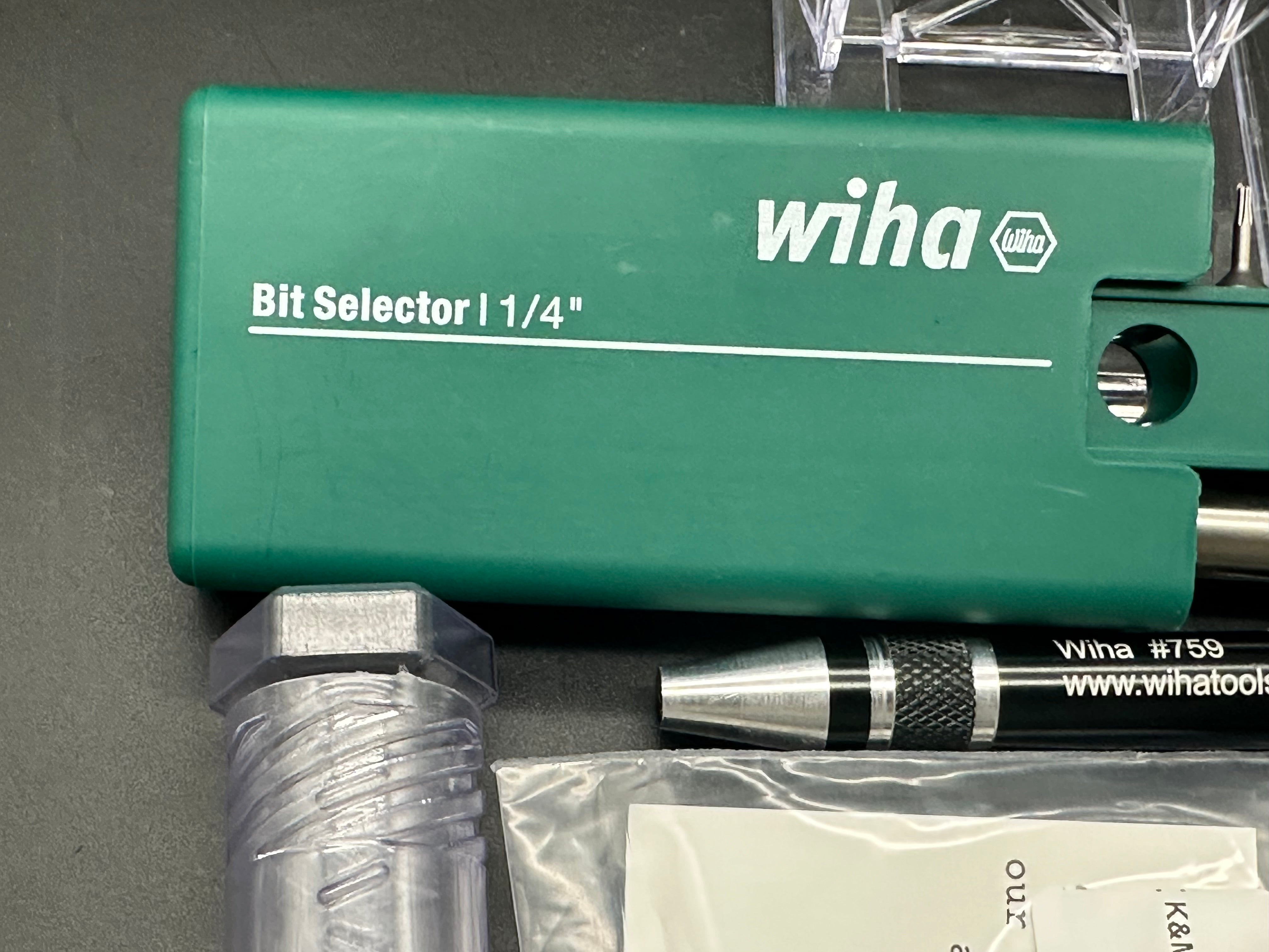 Scout Leather Co. Hex Bit Driver - Zirconium Limited Edition with Wiha Bit Selector 1/4