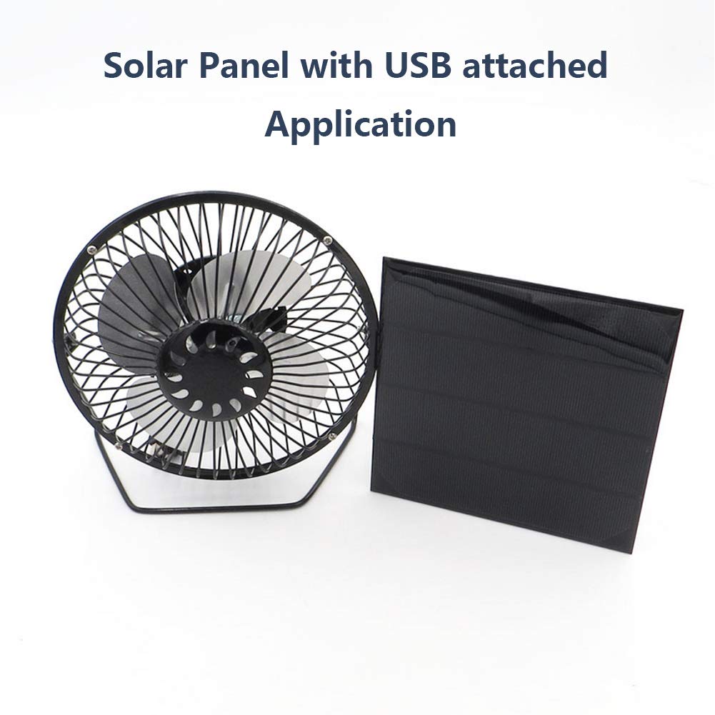 6V 4.5W Polycrystalline Solar Panel with USB Port - Waterproof Resin Encapsulated Solar Battery Charger Kit for DIY Projects, Camping, RV, Boating & Outdoor Power Supply