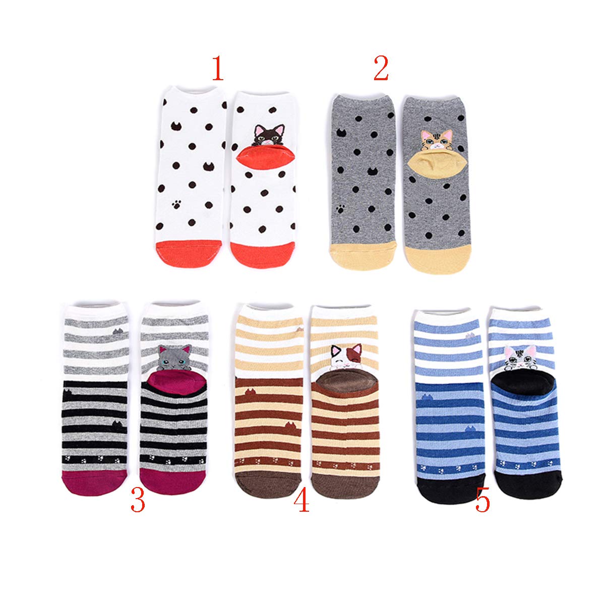 Cute Animal Socks for Women - Dog & Cat Lovers Gift - Funny Crew Socks for Casual Wear