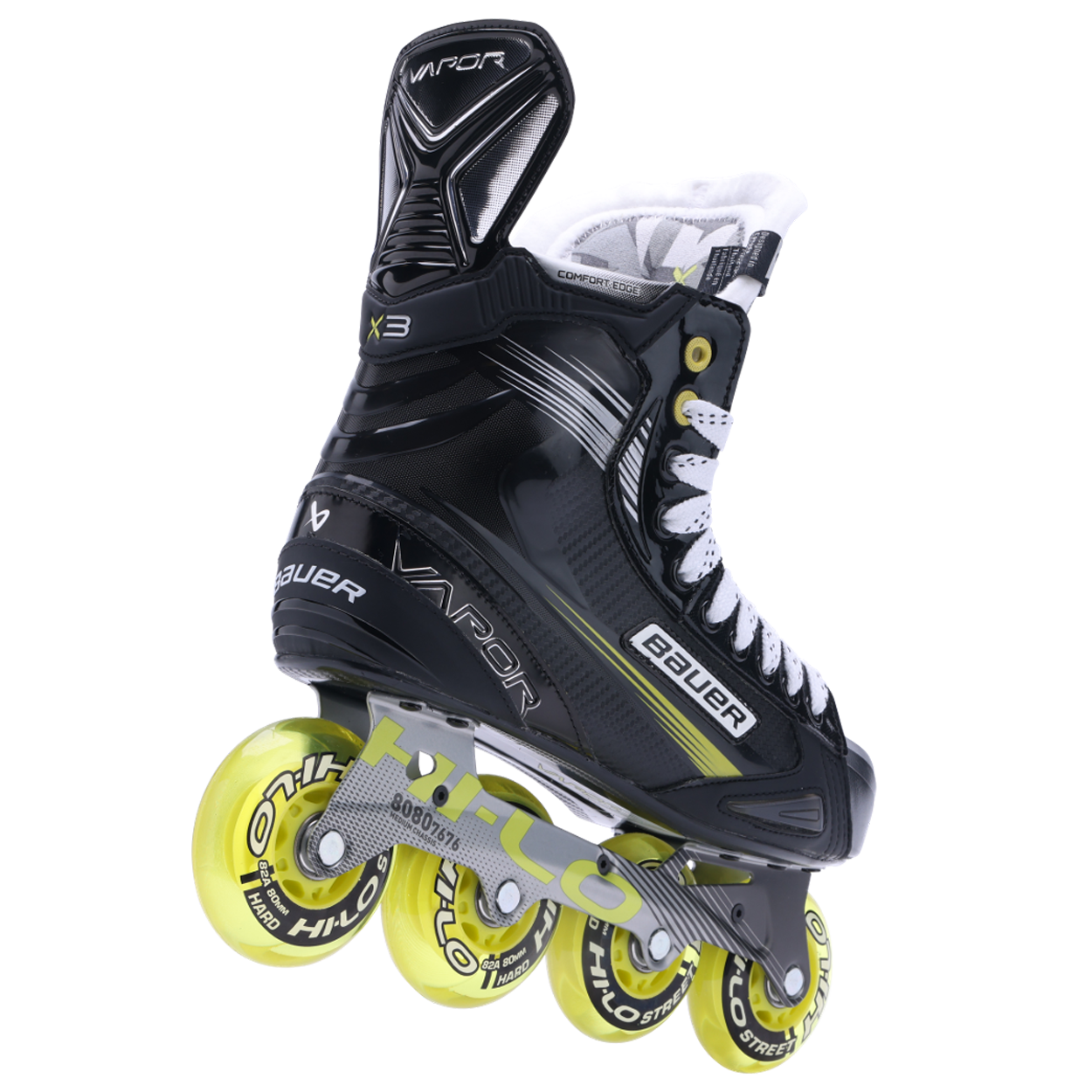 Bauer Vapor X3 Intermediate Roller Hockey Skates - High-Performance Inline Skates for Youth & Adults - Perfect for Street Hockey, Rink Games & Training