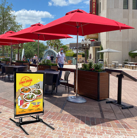 22x28 Heavy Duty Top Loading Outdoor Wind Proof Curb Sign Stand - Adjustable Legs for High Wind Resistance - Perfect for Business Advertising, Real Estate Signs, Yard Sales & Event Promotions