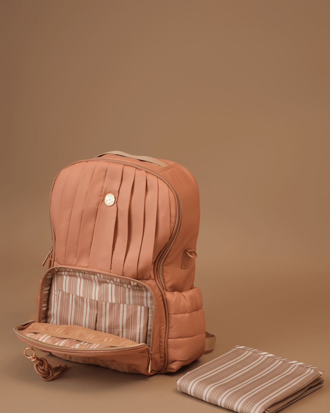 The Coast Diaper Bag - Stylish & Spacious Baby Essentials Organizer in Dusty Rose | Perfect for Travel, Daycare & On-the-Go Parents