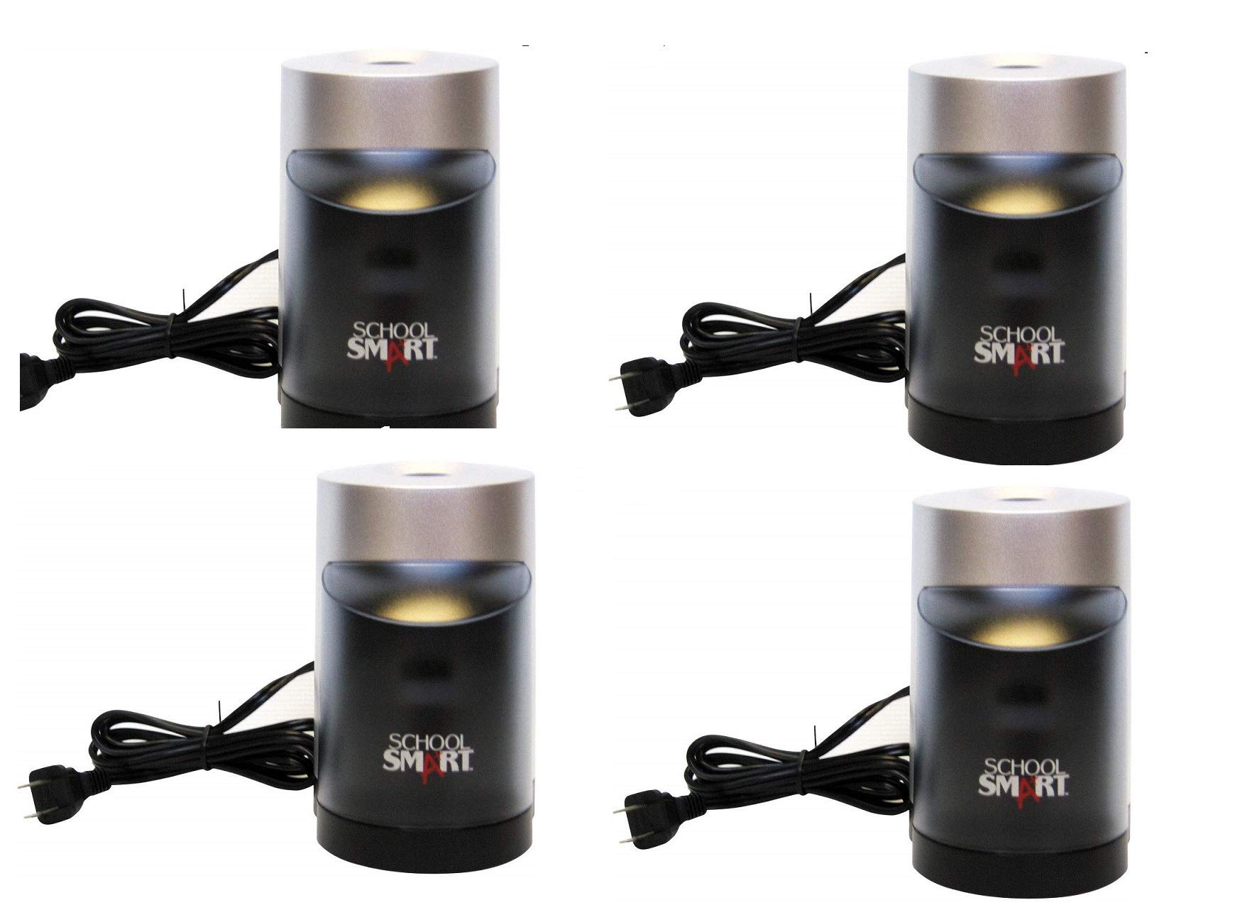School Smart Vertical Electric Pencil Sharpener - 6 x 4 Inches, 1 Pack | Perfect for Classrooms, Offices & Home Study Spaces