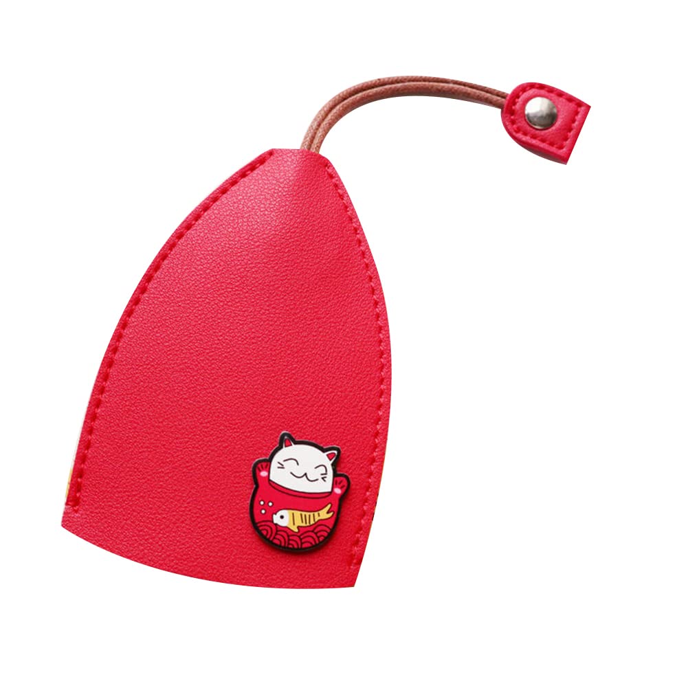 Zcargel PU Car Key Cover - Cute Cartoon Universal Key Case for Cars, Keychain Holder, Pocket & Backpack Organizer - Perfect for Key Protection & Decor (Home, Office, Travel)